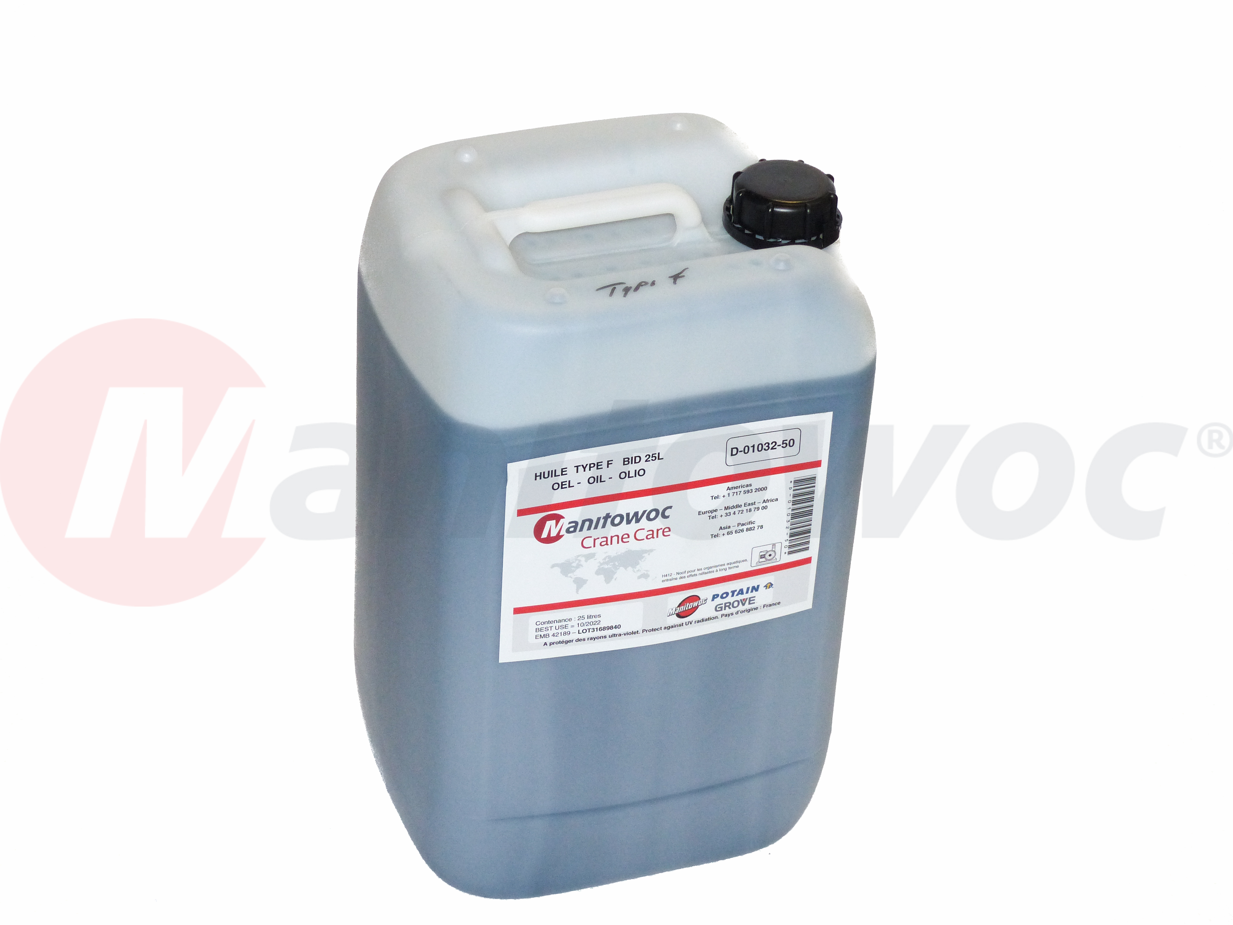 D-01032-50 - "OIL TYPE F 25L"
