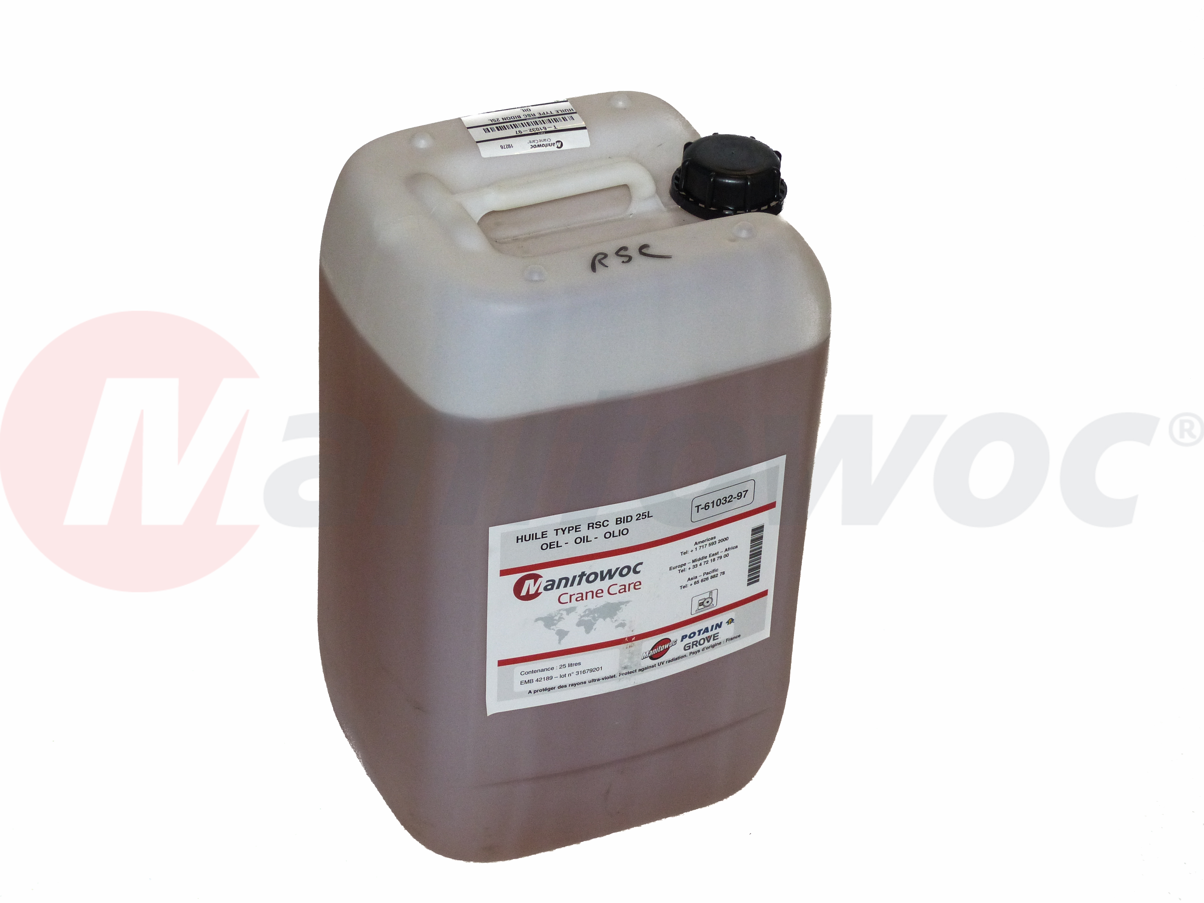 T-61032-97 - "HUILE TYPE RSC BIDON 25L"