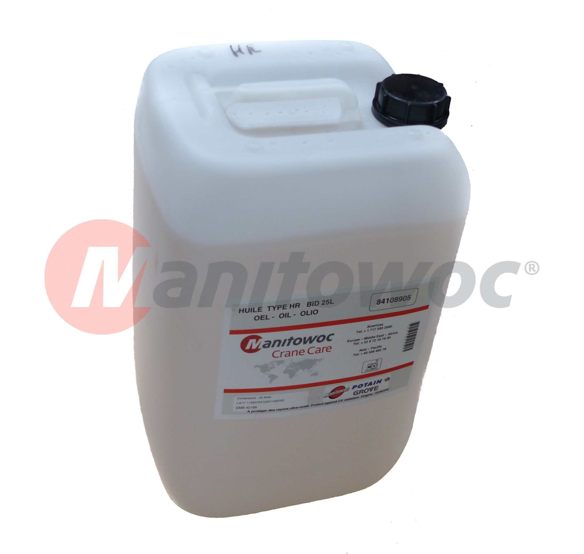 84108905 - "OIL|TYPE HR 25L"